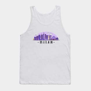 Milan Italy Skyline Tank Top